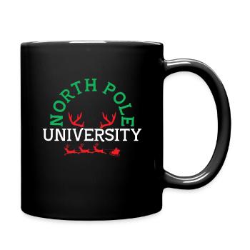 North Santa Pole Drôle de Noël de décembre - Mug uni - noir - Droite