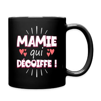 Femme Mamie Qui Décoiffe Meilleure Mamie - Mug uni - noir - Droite
