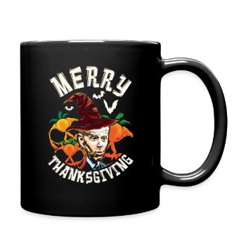 Funny President Joe Thanksgiving Season Autumn - Full Colour Mug - black - Right
