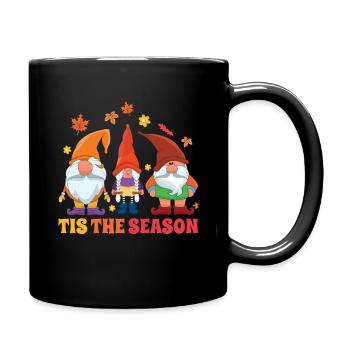 Seaon Of Gnomes Fall Thanksgiving Autumn - Full Colour Mug - black - Right
