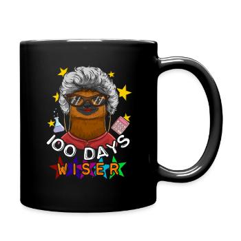 Student 100th Day Wiser 100 Days Of School - Full Colour Mug - black - Right