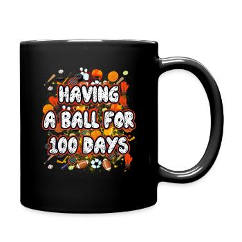 Étudiant 100e jour de sport 100 jours d’école - Mug uni - noir - Droite