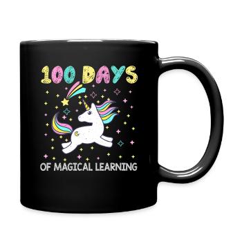 Magical 100th Day Of Magical 100 Days Of School - Full Colour Mug - black - Right