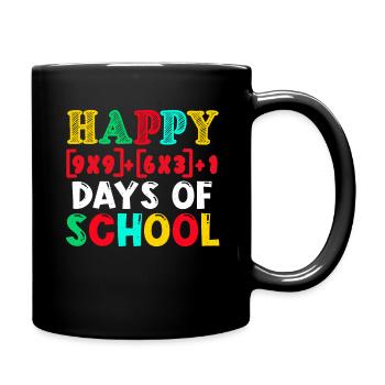 Math Student Happy 100th Day 100 Days Of School - Full Colour Mug - black - Right