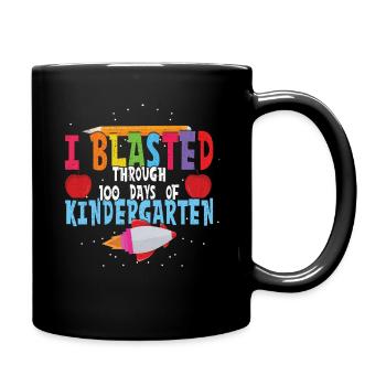 Navire du 100e jour dynamité Heureux 100 jours d’école - Mug uni - noir - Droite