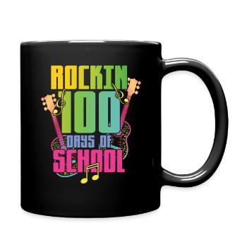 100e jour de guitare rock 100 jours d’école - Mug uni - noir - Droite