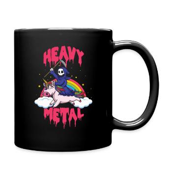 Grim Unicorn Rainbow Metal Musique Heavy Rock - Mug uni - noir - Droite