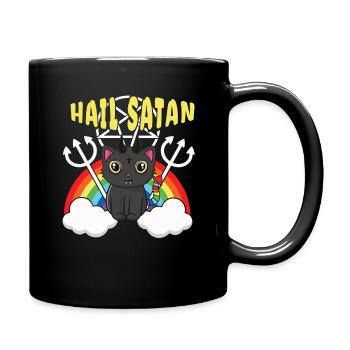 Kawaii Satan Arc-en-ciel Diable Metal Musique Amateur de Rock - Mug uni - noir - Droite