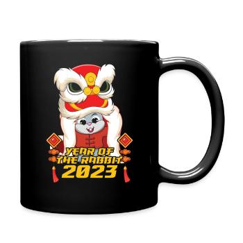 Dragon Rabbit 2023 New Year Happy Chinese New Year - Tasse einfarbig - Schwarz - Rechts