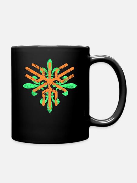 Ornament Element - Tasse einfarbig - Schwarz