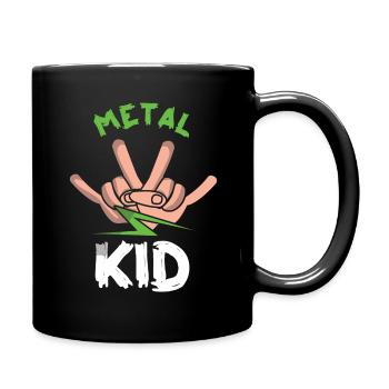 Rocker Sign Rock Hand Metal Kid Metal Lover - Tasse einfarbig - Schwarz - Rechts