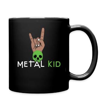 Rock Sign Rock Hand Metal Kid Music Lover Skeleton - Tasse einfarbig - Schwarz - Rechts