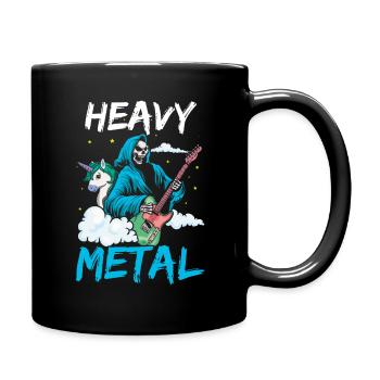 Grim Bone Unicorn Guitare Metal Musique Heavy Rock - Mug uni - noir - Droite