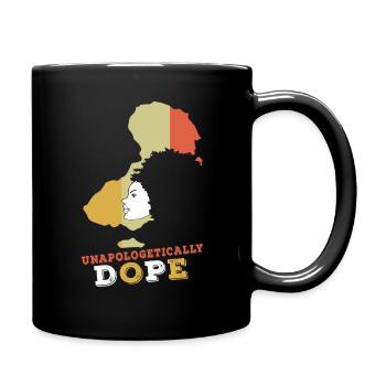 Africa Black Girl Unapologetic Black History Month - Tasse einfarbig - Schwarz - Rechts