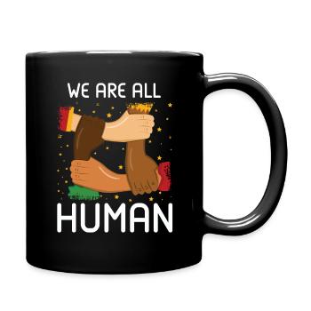 Human Equality Proud Black Pride Black History - Full Colour Mug - black - Right