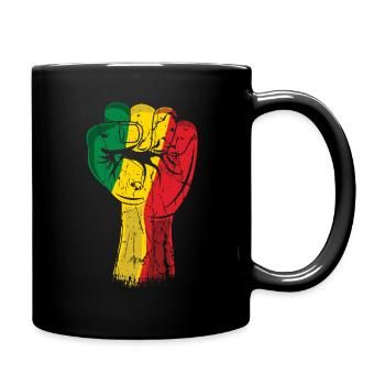 Black Fist Movement Pride Black History Month - Full Colour Mug - black - Right