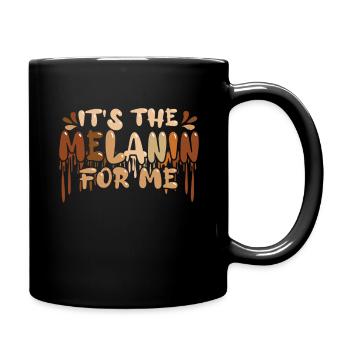 Colors Melanin Dripping Pride Black History Month - Full Colour Mug - black - Right