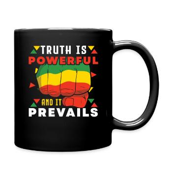 Truth Is Powerful Fist Pride Black History Month - Full Colour Mug - black - Right