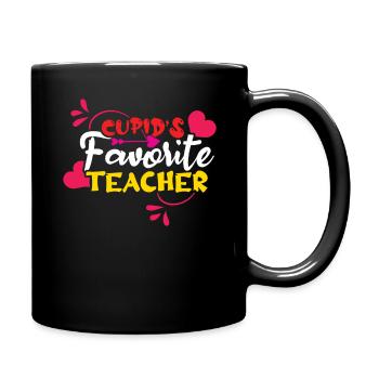 Cupidon Professeur préféré Saint-Valentin - Mug uni - noir - Droite