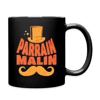 Humour Homme Parrain Malin Parrain Blagueur - Mug uni - noir - Droite