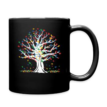 Tree Puzzle Love Journée spéciale de sensibilisation à l’autisme - Mug uni - noir - Droite