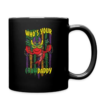 Crawfish Daddy Festival Parade Beads Mardi Gras - Tasse einfarbig - Schwarz - Rechts