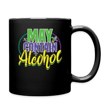 Alcohol Lover Festival Parade Beads Mardi Gras - Tasse einfarbig - Schwarz - Rechts