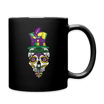 Sugar Bone Festival Parade Beads Mardi Gras - Tasse einfarbig - Schwarz - Rechts