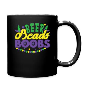 Festival Parade Beer Lover Beads Mardi Gras 2023 - Tasse einfarbig - Schwarz - Rechts
