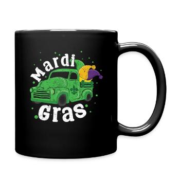 Truck Festival Parade Beads Mardi Gras - Tasse einfarbig - Schwarz - Rechts