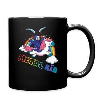 Metal Kid Music Licorne Squelette Rocker Rock Heavy - Mug uni - noir - Droite
