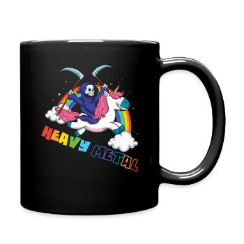 Métal Lourd Licorne Squelette Rocker Rock Heavy - Mug uni - noir - Droite
