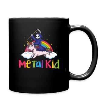 Metal Kid Music Licorne Squelette Grim Rock Heavy - Mug uni - noir - Droite