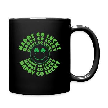 Lucky Paddy Shamrock Saint Patrick Day - Tasse einfarbig - Schwarz - Rechts
