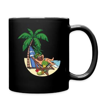 Irish Relaxing Shamrock Saint Patrick Day - Tasse einfarbig - Schwarz - Rechts