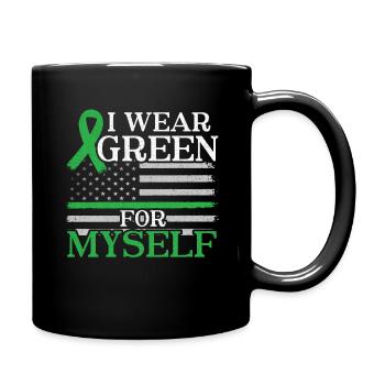En mars, portez le Mois de la sensibilisation à la maladie rénale verte - Mug uni - noir - Droite