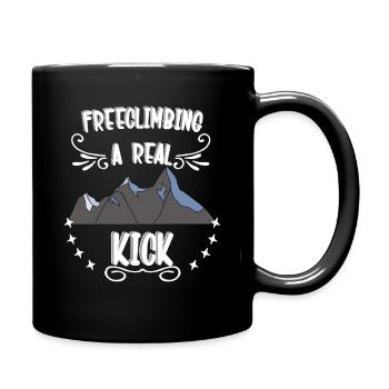 Freeclimbing - un vrai kick, sportif & dangereux - Mug uni - noir - Droite