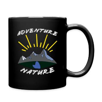 Adenture Nature, Aventure Nature, Camping - Mug uni - noir - Droite
