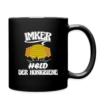 Imker, Held der Honigbiene, Imkerei ein Berufung - Tasse einfarbig - Schwarz - Rechts