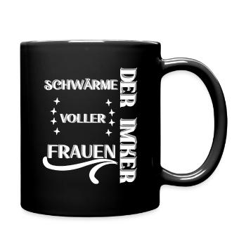 Der Imker, schwärme voller Frauen, Imkerei, Helden - Tasse einfarbig - Schwarz - Rechts