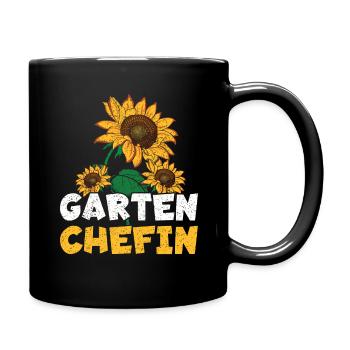 Garten Chefin Muttertag Gärtnerin Gartenarbeit - Tasse einfarbig - Schwarz - Rechts