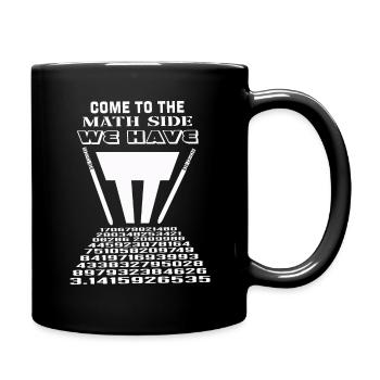 Mathe Seite März Mathe Urlaub Mathematik Funny Pi - Tasse einfarbig - Schwarz - Rechts