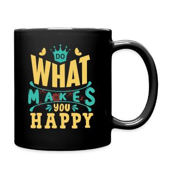 Faites ce qui vous rend heureux - Mug uni - noir - Droite