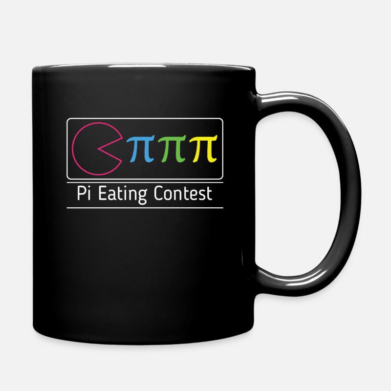 Drôle Pi Manger Math Vacances Mathématiques Humour Pi - Mug uni - noir