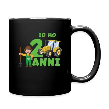 Already 2 Years Old Truck Farm Kid Farmer Tractor - Full Colour Mug - black - Right