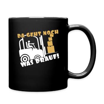 More To Come Forklift Driver Operator Truck - Full Colour Mug - black - Right