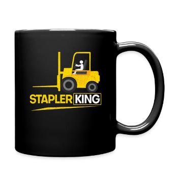 Boss Of Forklift Driver Truck Operator Forklift - Full Colour Mug - black - Right