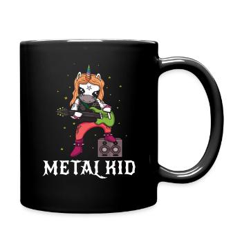 Guitare Metal Kid Music Heavy Rock Rocker Licorne - Mug uni - noir - Droite