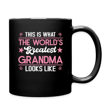 La plus grande grand-mère ressemble à la fête des mères - Mug uni - noir - Droite
