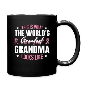 La plus grande grand-mère ressemble à la fête des mères - Mug uni - noir - Droite